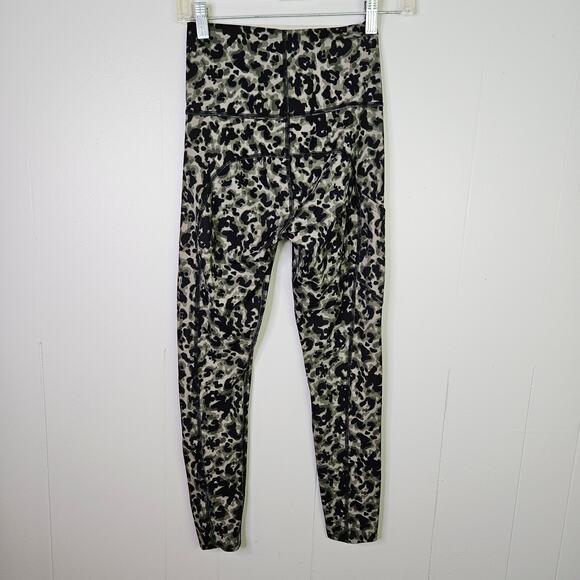 MIRACLESUIT Tummy Control Leggings Tortoise Shell Size Small Black Green $86 - Picture 6 of 11